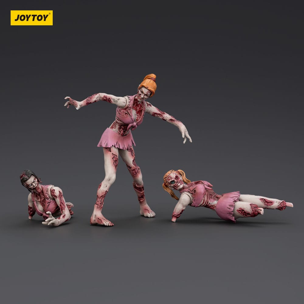 Zombie Dark Source-actiefiguren 3-pack Cheer Leaders 8 cm