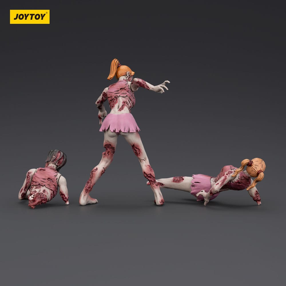 Zombie Dark Source-actiefiguren 3-pack Cheer Leaders 8 cm