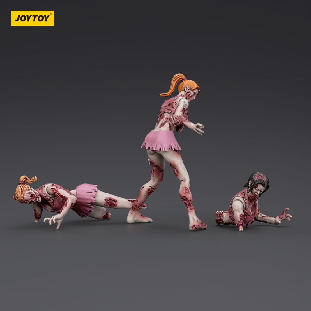 Zombie Dark Source-actiefiguren 3-pack Cheer Leaders 8 cm
