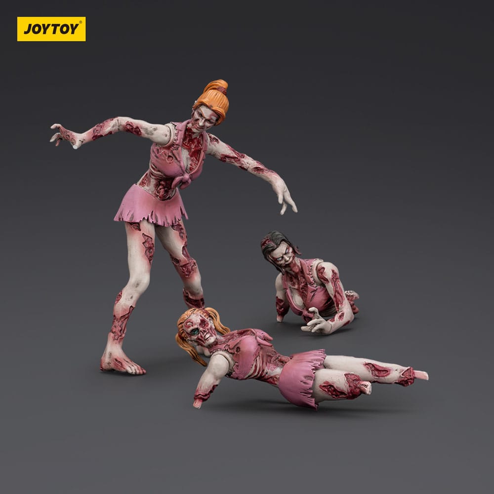 Zombie Dark Source-actiefiguren 3-pack Cheer Leaders 8 cm