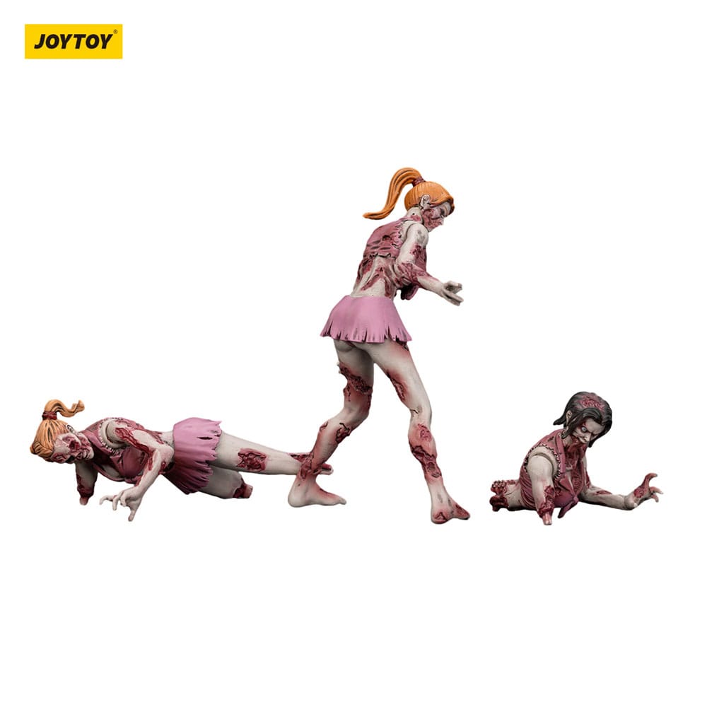 Zombie Dark Source-actiefiguren 3-pack Cheer Leaders 8 cm