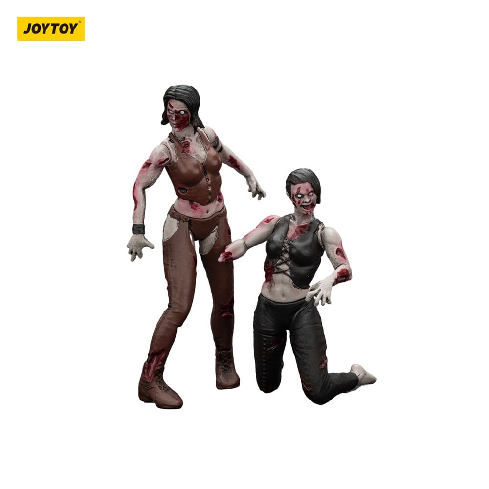 Zombie Dark Source Action Figures Confezione da 2 Lottatrici 8 cm