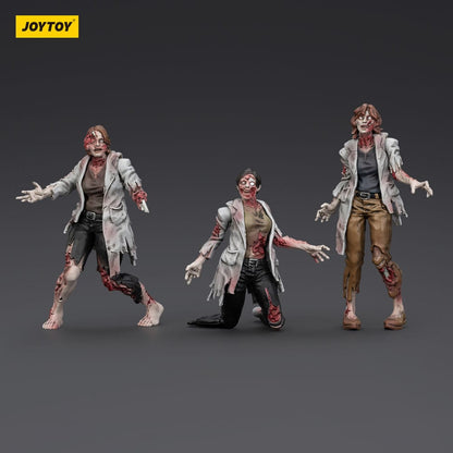 Zombie Dark Source Action Figures Confezione da 3 scienziati (femmina) 8 cm