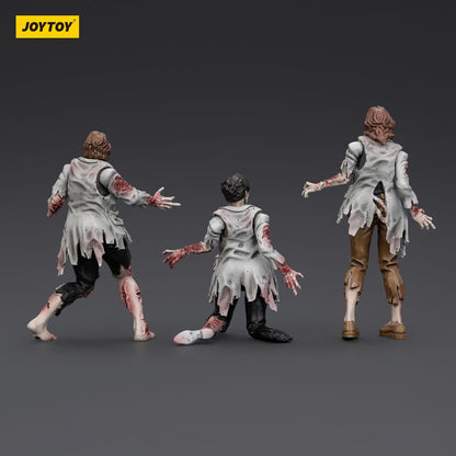 Zombie Dark Source Action Figures Confezione da 3 scienziati (femmina) 8 cm