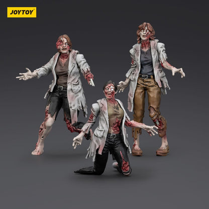 Zombie Dark Source Action Figures Confezione da 3 scienziati (femmina) 8 cm