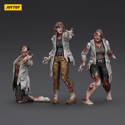Zombie Dark Source Action Figures Confezione da 3 scienziati (femmina) 8 cm