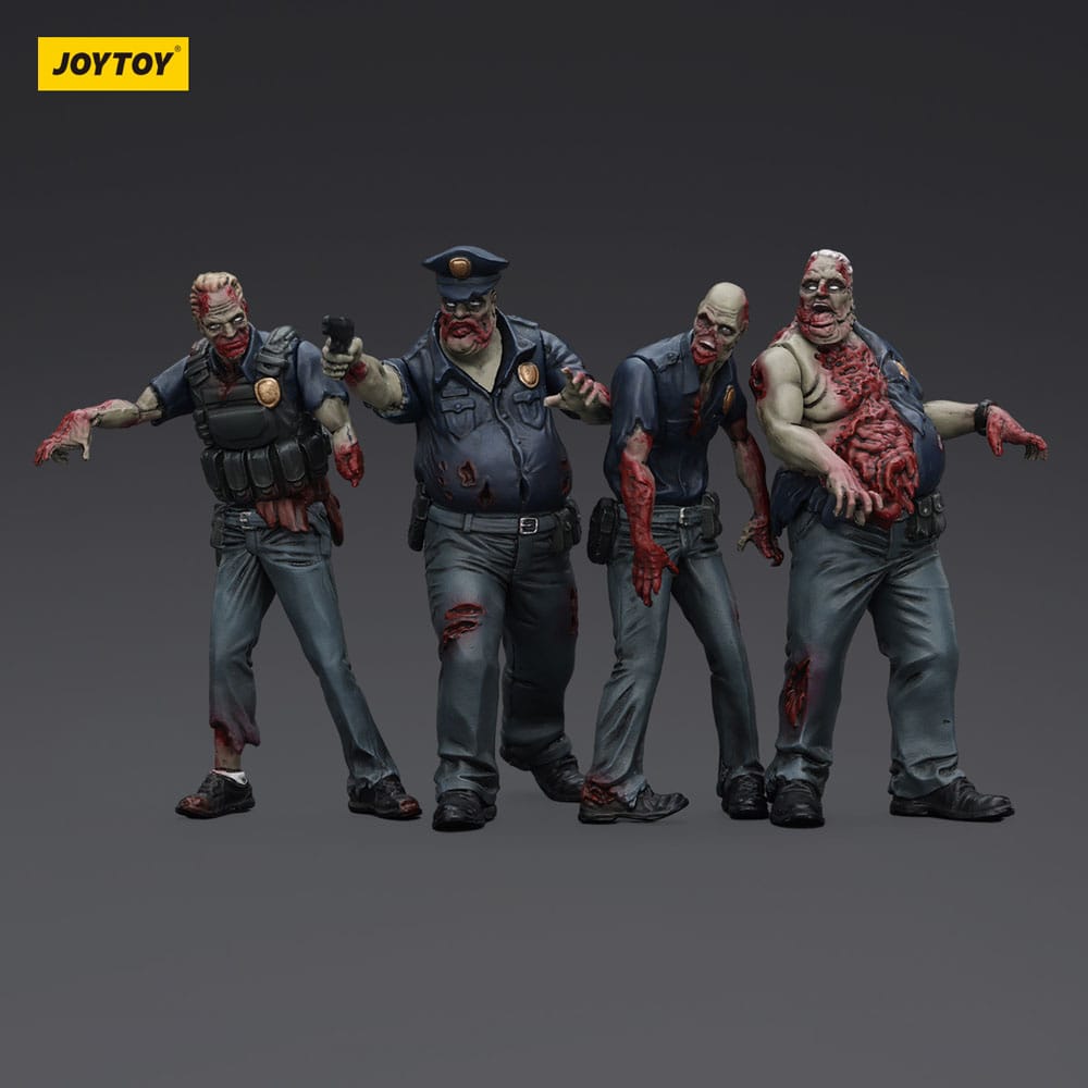 Akcijske figure Zombie Dark Source Pakiranje od 4 polica (muški) 8 cm