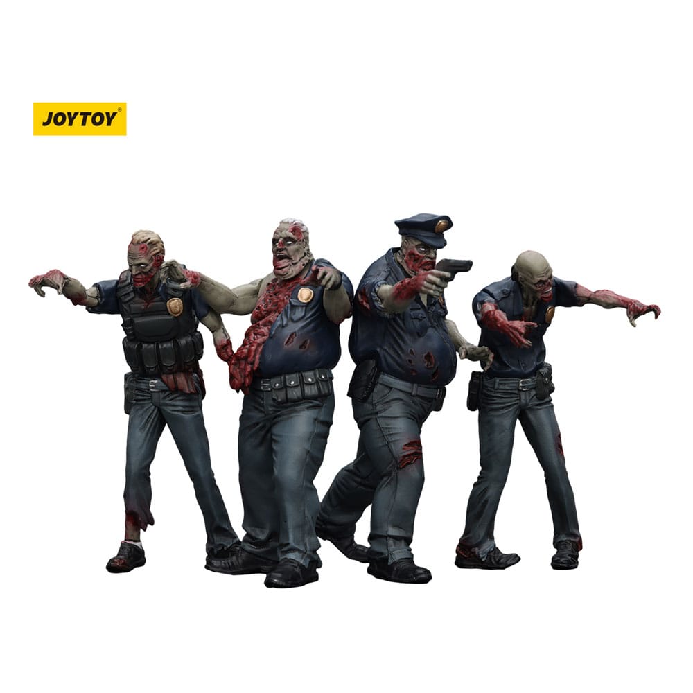 Akcijske figure Zombie Dark Source Pakiranje od 4 polica (muški) 8 cm
