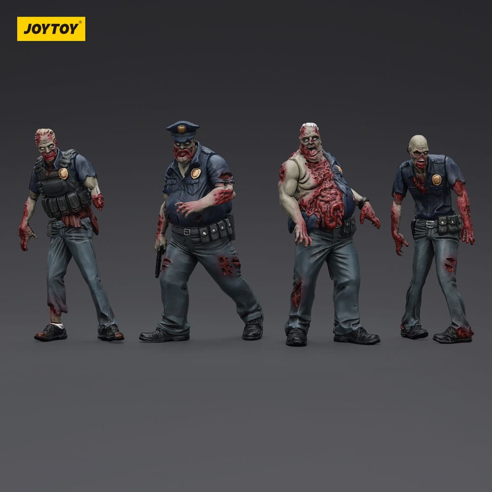 Akcijske figure Zombie Dark Source Pakiranje od 4 polica (muški) 8 cm