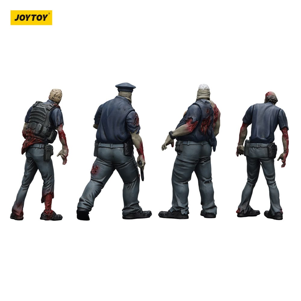 Akcijske figure Zombie Dark Source Pakiranje od 4 polica (muški) 8 cm