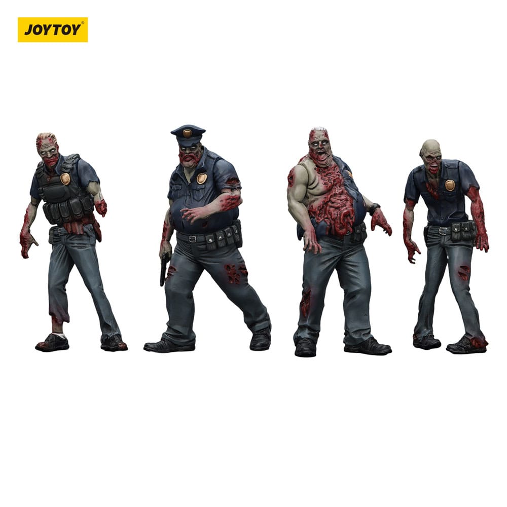 Akcijske figure Zombie Dark Source Pakiranje od 4 polica (muški) 8 cm