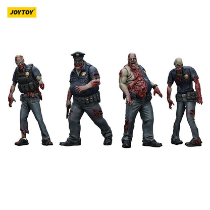 Akcijske figure Zombie Dark Source Pakiranje od 4 polica (muški) 8 cm