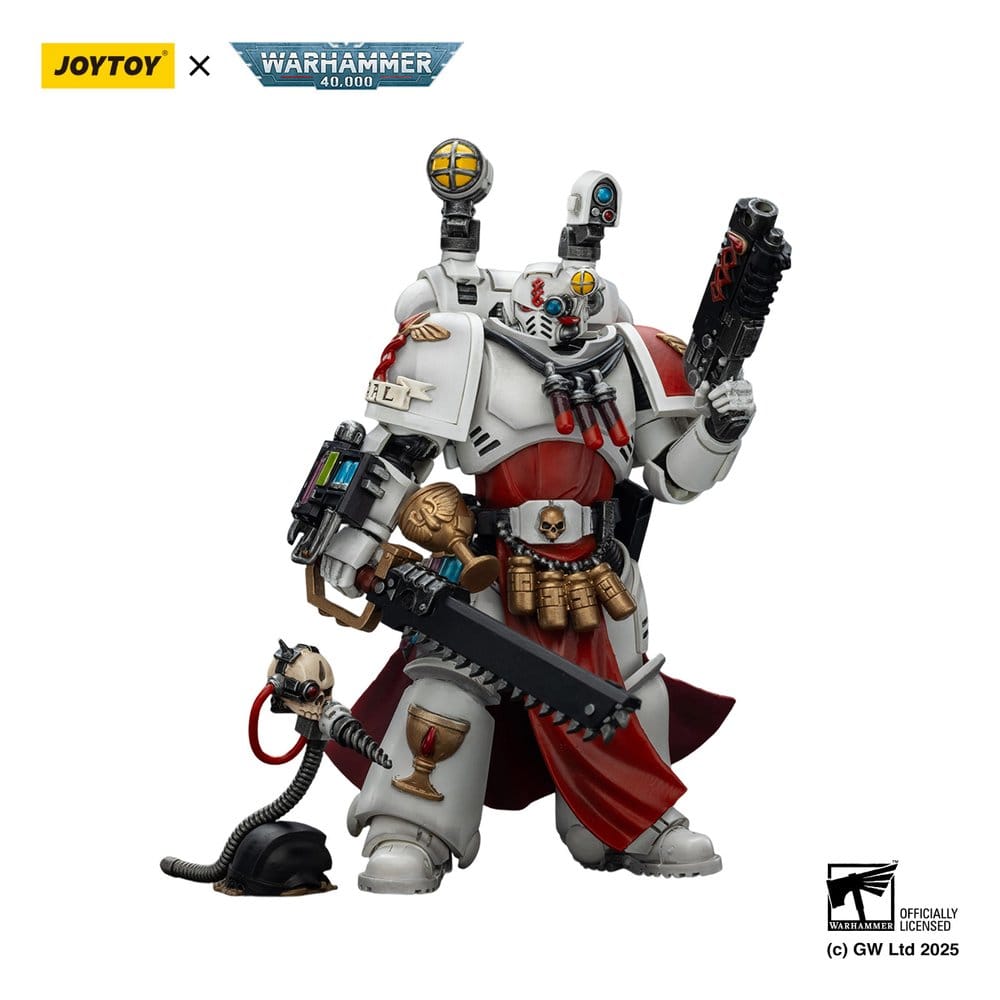Warhammer 40,000: Combat Patrol Blood Angels Action Figure Sanguinary Priest con pistola a requiem pesante, spada a catena e nartecio 20 cm