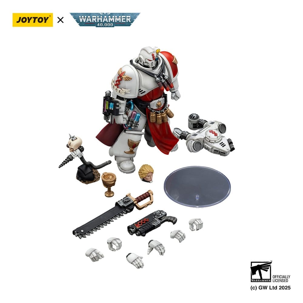 Warhammer 40,000: Combat Patrol Blood Angels Action Figure Sanguinary Priest con pistola a requiem pesante, spada a catena e nartecio 20 cm