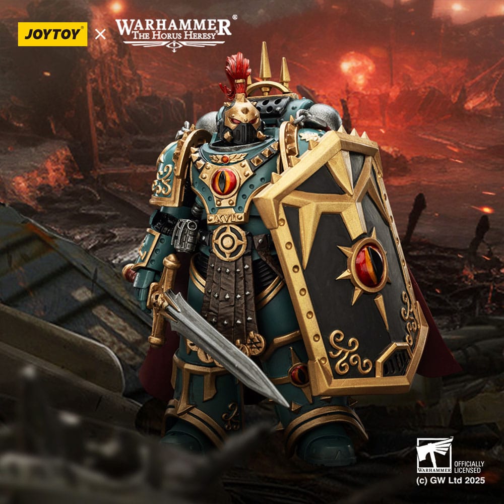 Warhammer Horus kjetteri Actionfigur Sons of Horus Lille Horus Aximand Kaptein for 5. kompani 20 cm