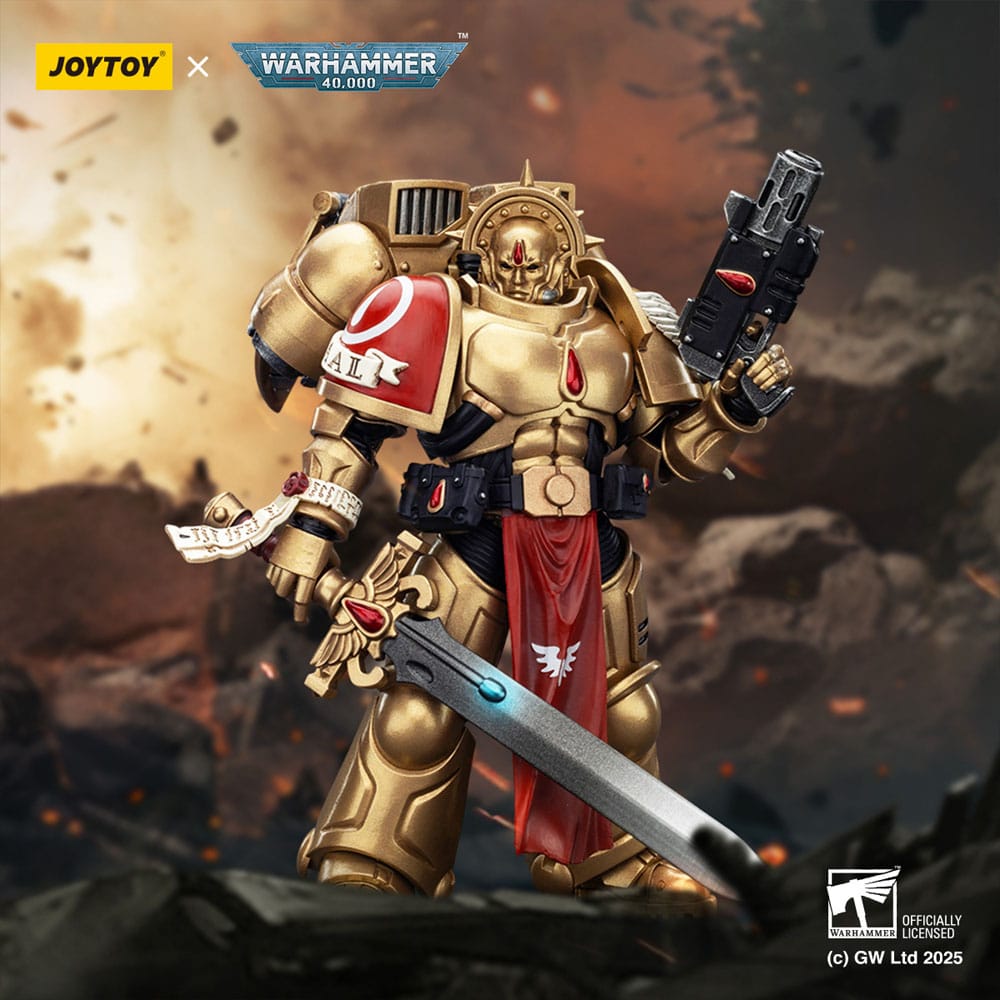Warhammer 40,000: Combat Patrol Blood Angels Figura de acción Sanguinary Guard 1 con pistola Inferno y hoja Encarmine 20 cm