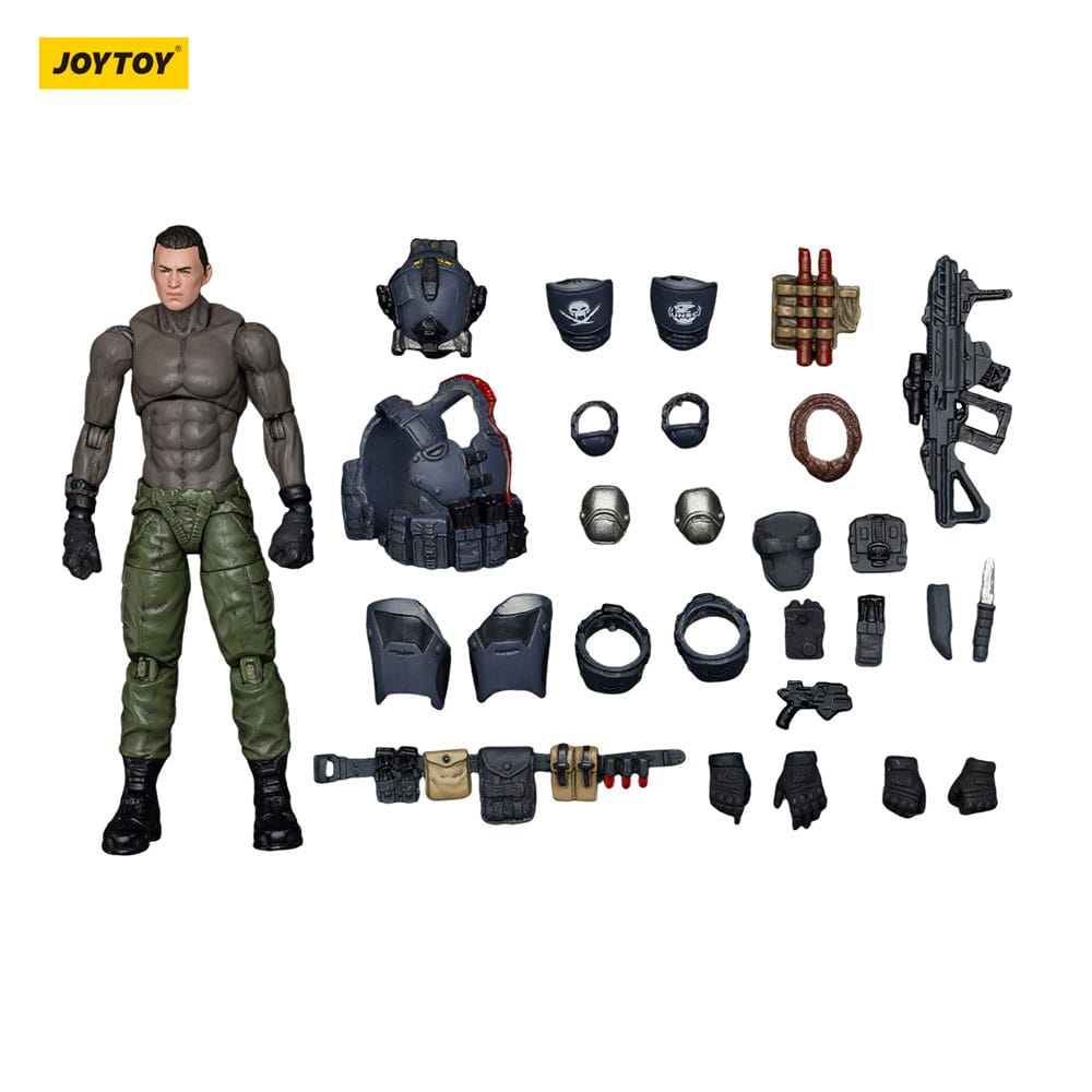 Serie APOC Dark Source Action Figure Stellar Scar Assault Team Ghostmanganese 11 cm