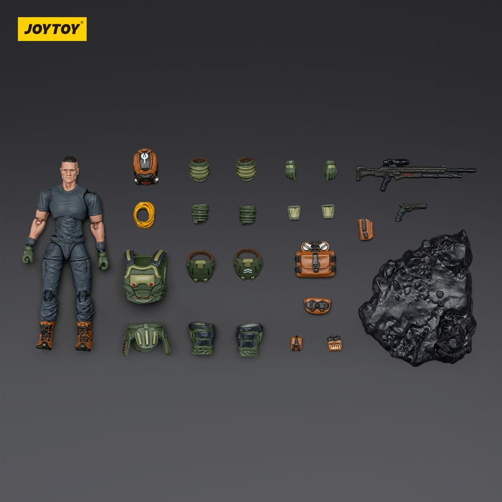 Akcijska figura Steel Ride Corps Dark Source Assaulter Stephen 7 cm