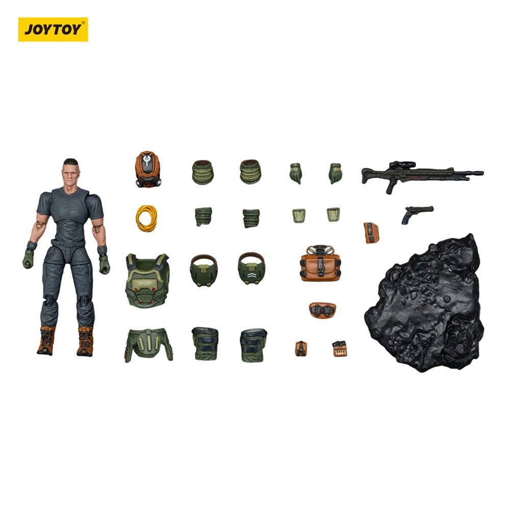 Akcijska figura Steel Ride Corps Dark Source Assaulter Stephen 7 cm