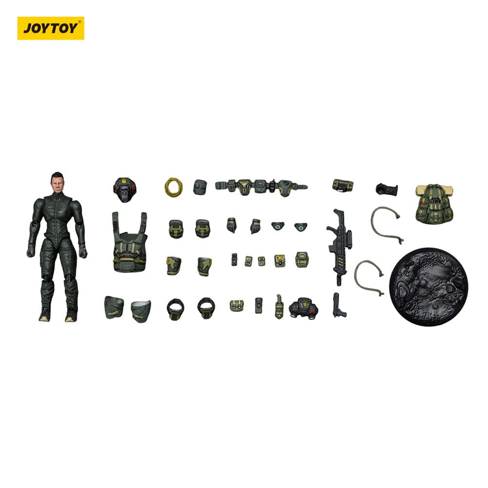 Steel Ride Corps Dark Source Action Figur Overfaldsmand Rhett 7 cm