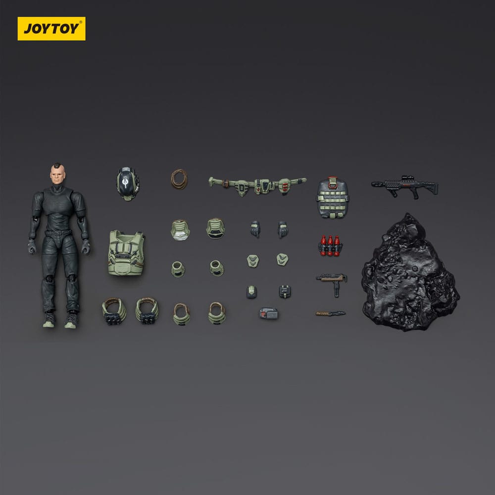 Steel Ride Corps Dark Source Action Figur Assaulter Marco 7 cm