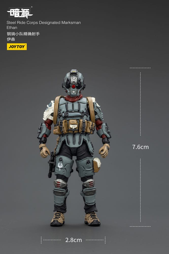 Steel Ride Corps Dark Source Action Figure Designato Marksman Ethan 7 cm
