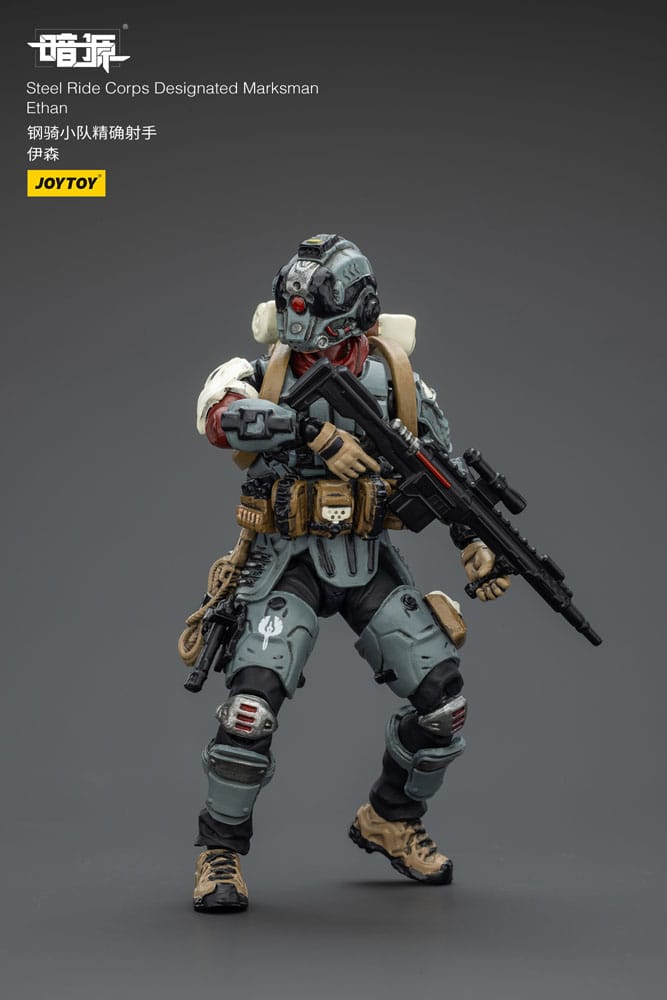 Steel Ride Corps Dark Source Action Figure Designato Marksman Ethan 7 cm