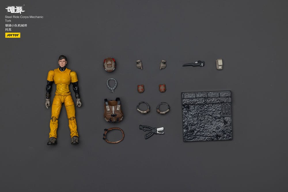 Steel Ride Corps Dark Source Actionfigur Mechaniker Tork 7 cm