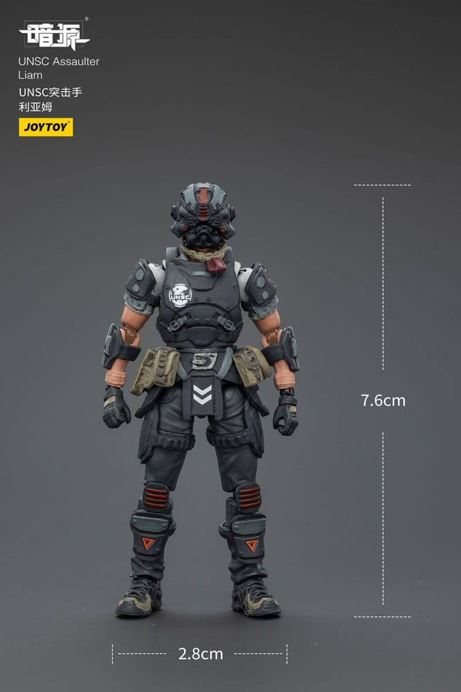 Figura de acción UNSC Dark Source Asaltante Liam 7 cm