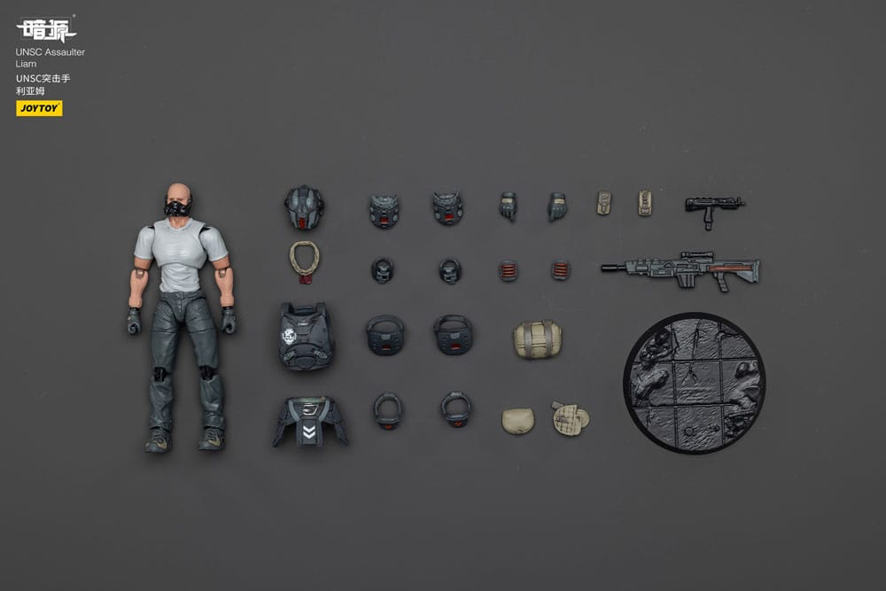 Figura de acción UNSC Dark Source Asaltante Liam 7 cm