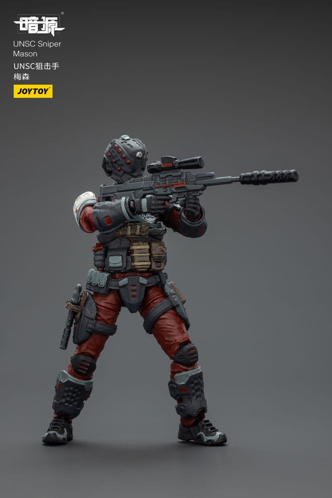 Figura de acción UNSC Dark Source Sniper Mason 7 cm