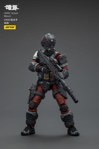 Figura de acción UNSC Dark Source Sniper Mason 7 cm