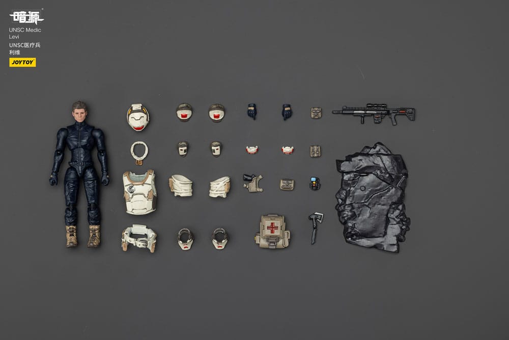 UNSC Karanlık Kaynak Aksiyon Figürü Medic Levi 7 cm