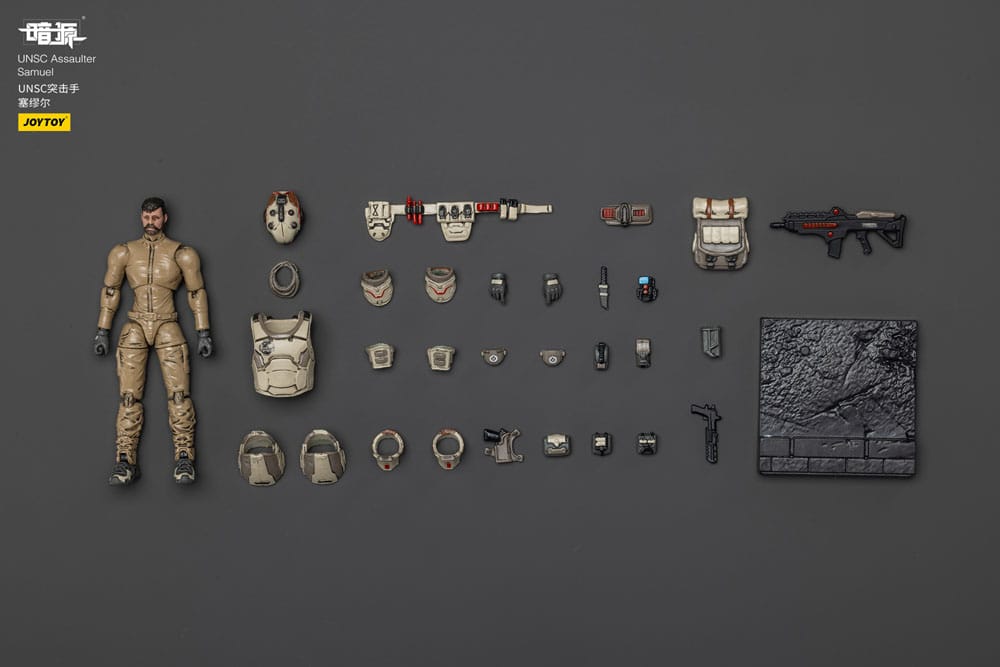 UNSC Dark Source Actiefiguur Assaulter Samuel 7 cm