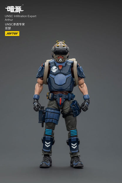 UNSC Dark Source-actiefiguur Infiltratie-expert Arthur 7 cm