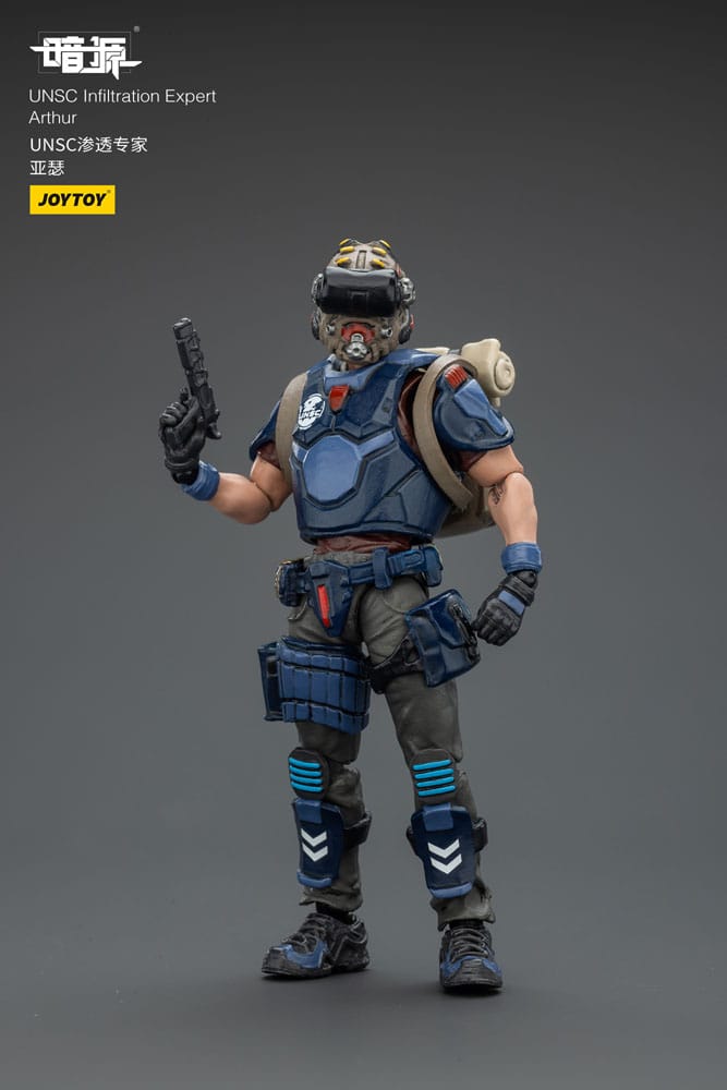 UNSC Dark Source-actiefiguur Infiltratie-expert Arthur 7 cm