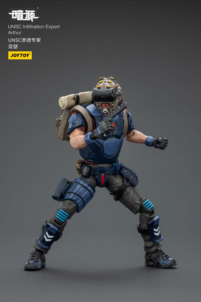 UNSC Dark Source-actiefiguur Infiltratie-expert Arthur 7 cm