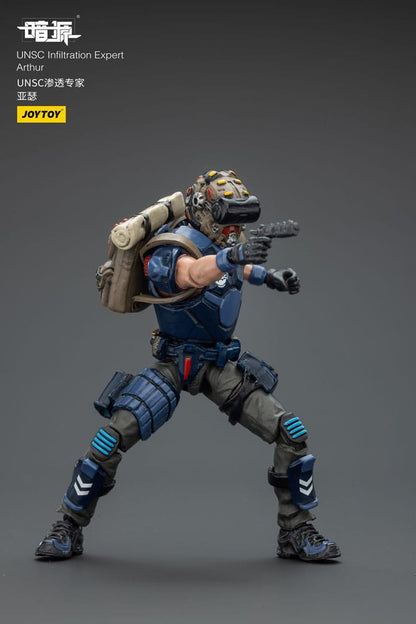 UNSC Dark Source-actiefiguur Infiltratie-expert Arthur 7 cm