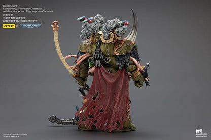 Warhammer 40k Akcijska figura 1/18 Death Guard Deathshroud Terminator Champion with Manreaper and Plaguespurter Gauntlets 14 cm