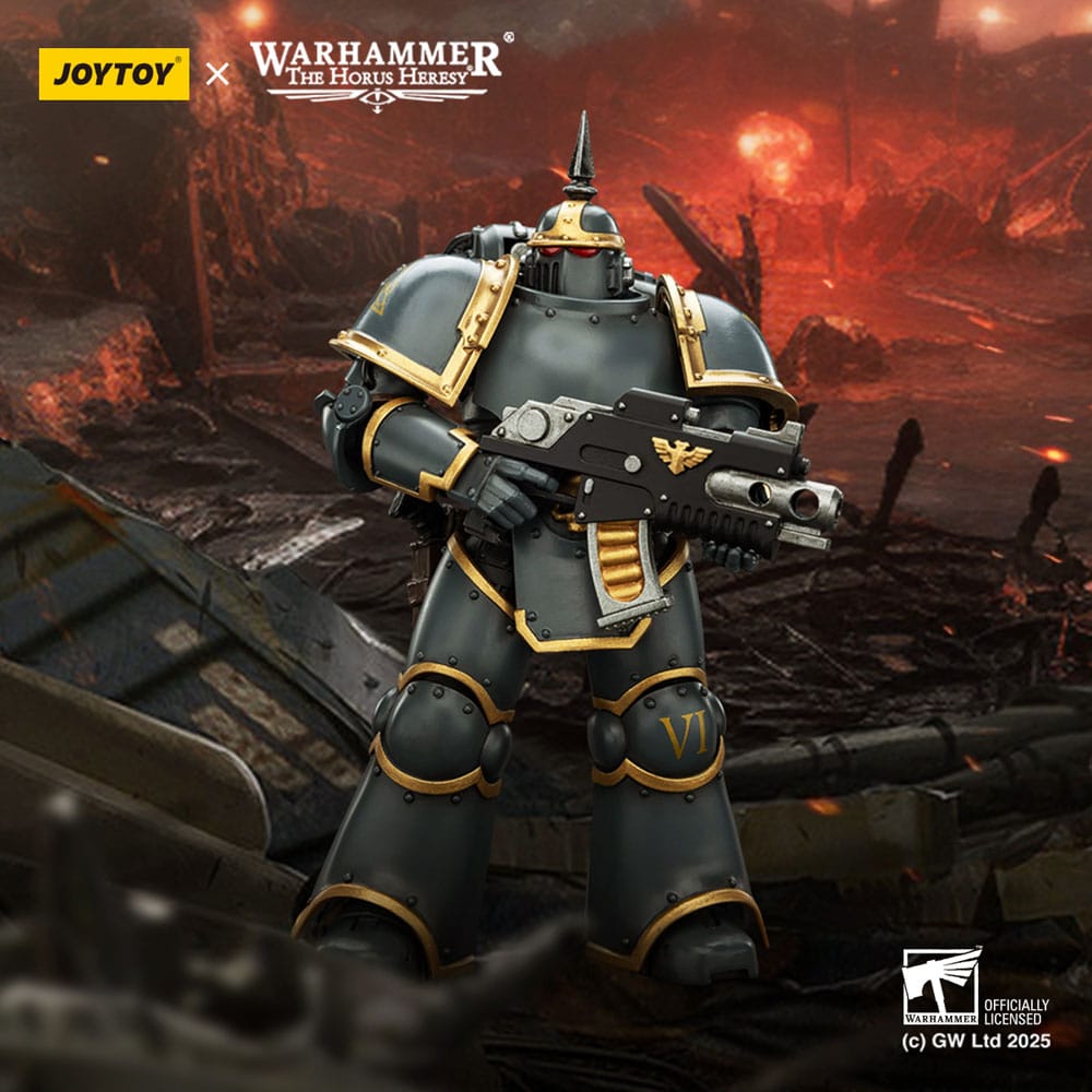 Warhammer Horus Heresy Aksiyon Figürü Uzay Kurtları MK lll Taktik Lejyoner 12 cm