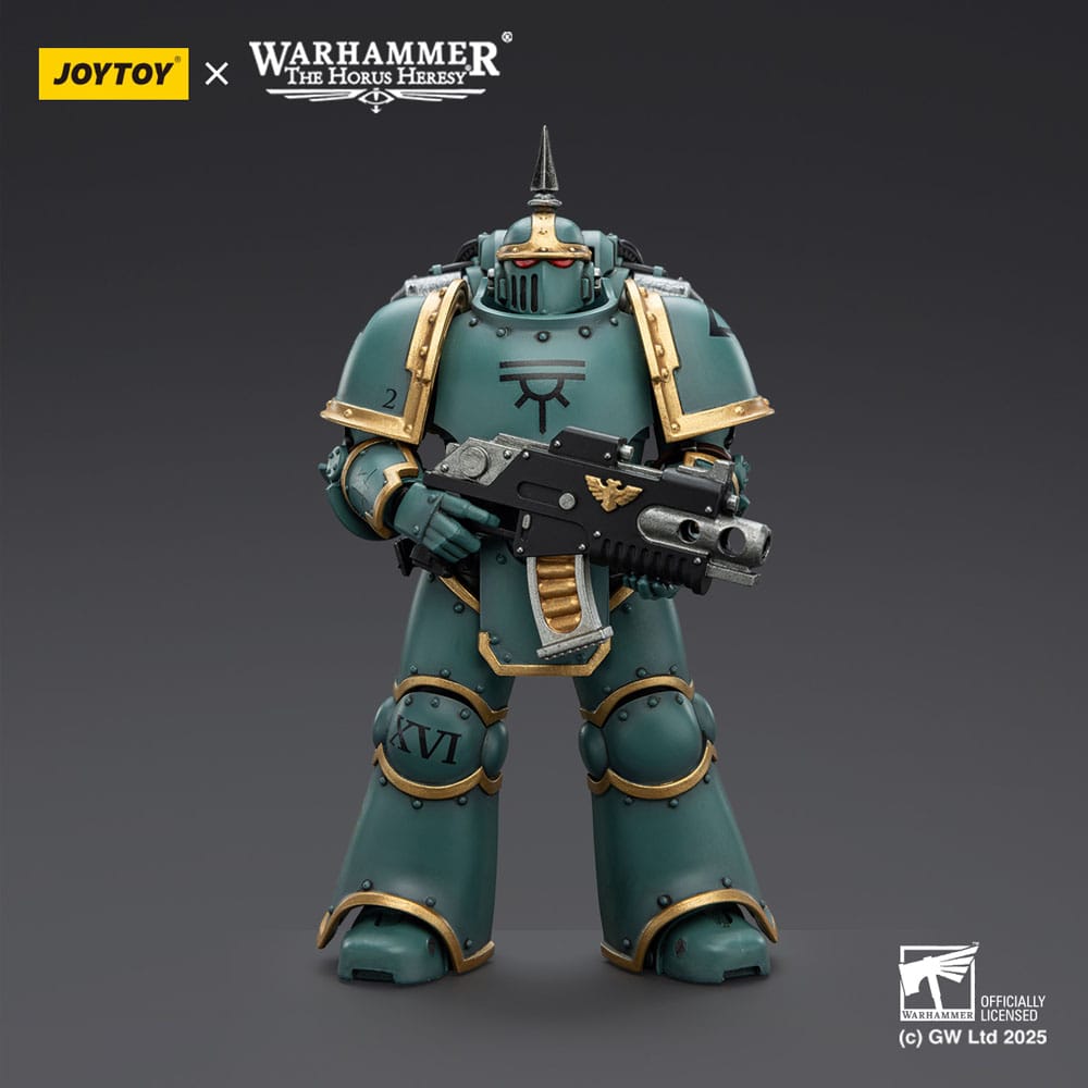 Warhammer La Herejía de Horus Figura de acción Sons of Horus MK lll Legionario táctico 12 cm