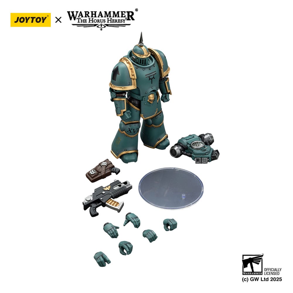 Warhammer La Herejía de Horus Figura de acción Sons of Horus MK lll Legionario táctico 12 cm