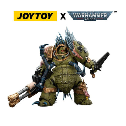 Warhammer 40 000 actionfigur Death Guard Blightlord Terminator 1 med Reaper Autocannon og Bubotic Blades 14 cm