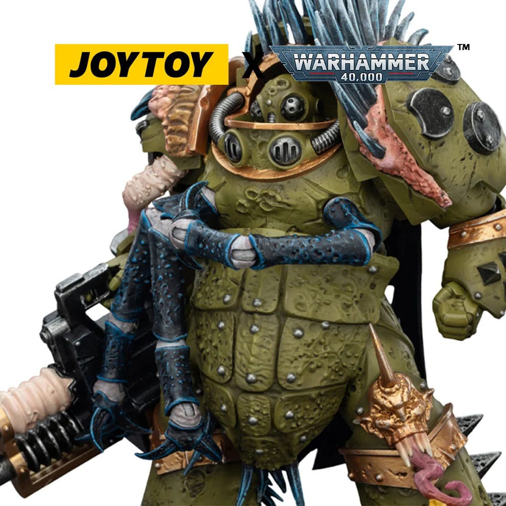 Warhammer 40,000 Action Figure Death Guard Blightlord Terminator 1 con cannone automatico Reaper e lame bubbotiche 14 cm