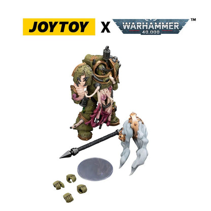 Warhammer 40.000 Actionfigur Death Guard Blightlord Terminator 2 mit Dreschflegel der Verderbnis 14 cm