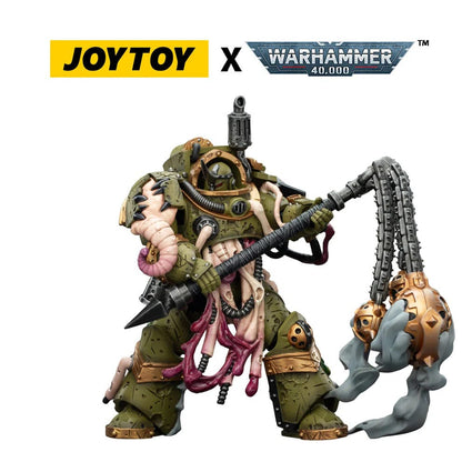 Warhammer 40.000 Actionfigur Death Guard Blightlord Terminator 2 mit Dreschflegel der Verderbnis 14 cm