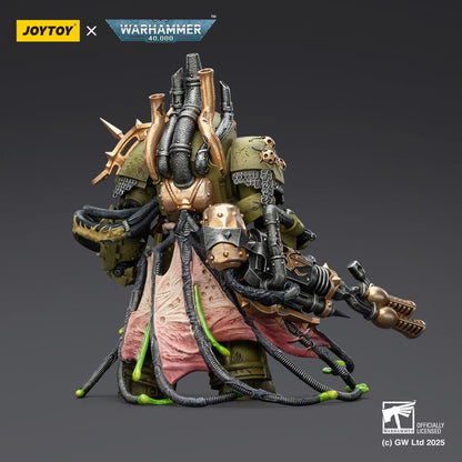 Warhammer 40.000 Action Figure Death Guard Lord of Virulence med Power Fist og Twin Plague Spewer 14 cm