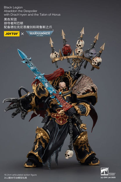 Warhammer 40,000 Akcijska figura Black Legion Abaddon the Dispoiler with Drach'nyen and the Talo 16 cm