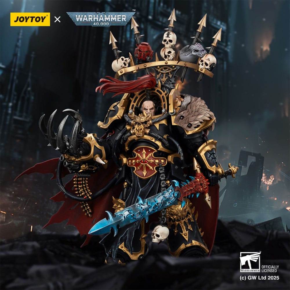 Warhammer 40,000 Akcijska figura Black Legion Abaddon the Dispoiler with Drach'nyen and the Talo 16 cm