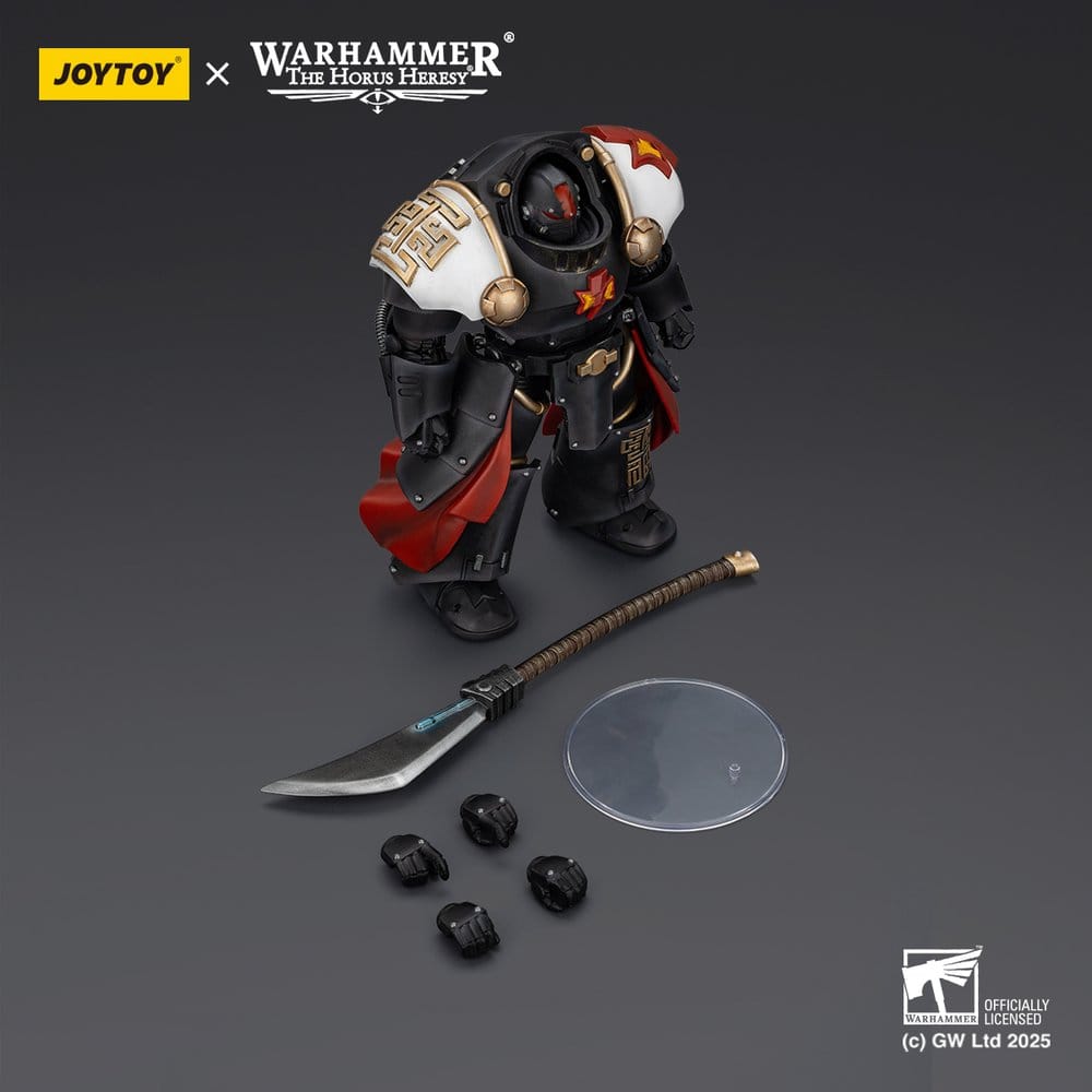 Warhammer The Horus Heresy Action Figur White Scars Ebon Keshig Terminator 2 med Power Glaive 13 cm